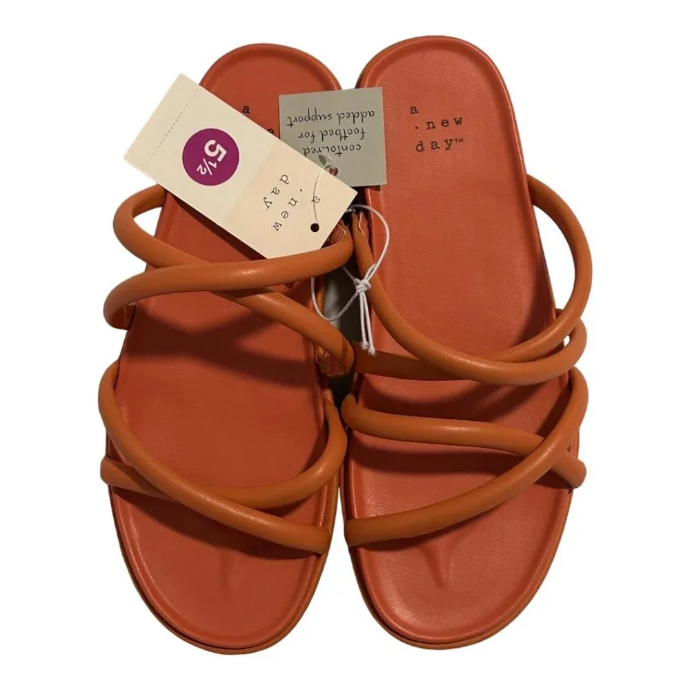 a new day | Women's Dory Platform Heels - Apricot Orange 5 1/2 (NWT)